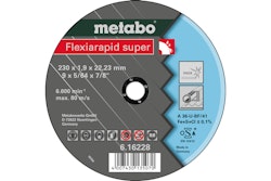 Metabo Flexiarapid super 230x1,9x22,23 InoxTrennscheibegerade Ausführung