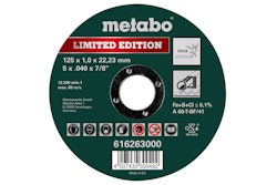 Metabo Limited Edition 125 x 1,0 x 22,23 mmInoxTrennscheibegerade Ausführung