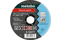 Metabo Novorapid 125 x 1,0 x 22,23 mmInoxTrennscheibegerade AusführungZubehörbild