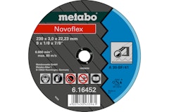 Metabo Novoflex 230x3,0x22,23 StahlTrennscheibegerade AusführungZubehörbild