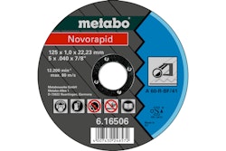 Metabo Novorapid 125 x 1,0 x 22,23 mmStahlTrennscheibeForm 41