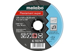Metabo Flexiamant super 125x6,0x22,23 InoxSchruppscheibegekröpfte Ausführung