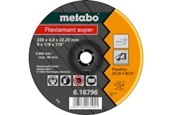 Metabo Flexiamant super 180x4,0x22,23 PipelineSchruppscheibegekröpfte Ausführung