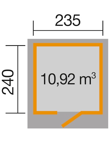 Weka Gartenhaus Designhaus wekaLine 171 - 28 mm Bild