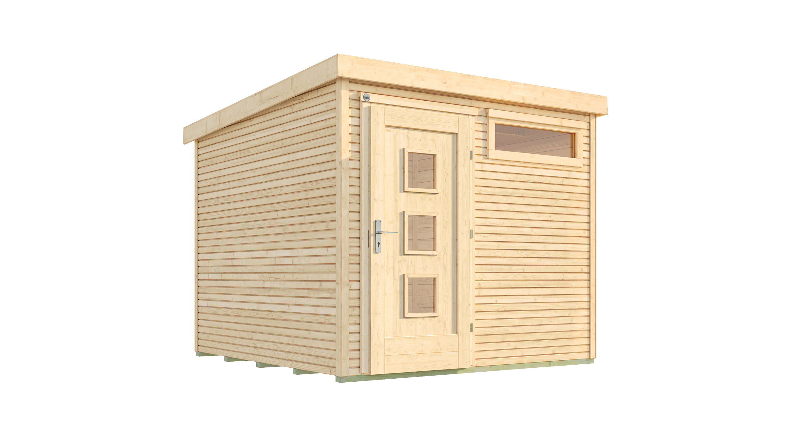 Vorschaubild Galerie Weka Gartenhaus Designhaus wekaLine 171 mit extra hoher Tür - 28 mm