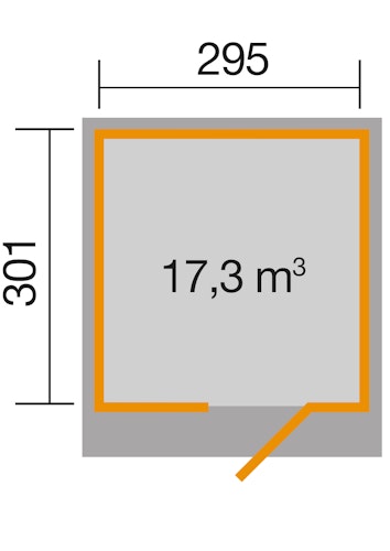 Weka Gartenhaus Designhaus wekaLine 171 - 28 mm Bild