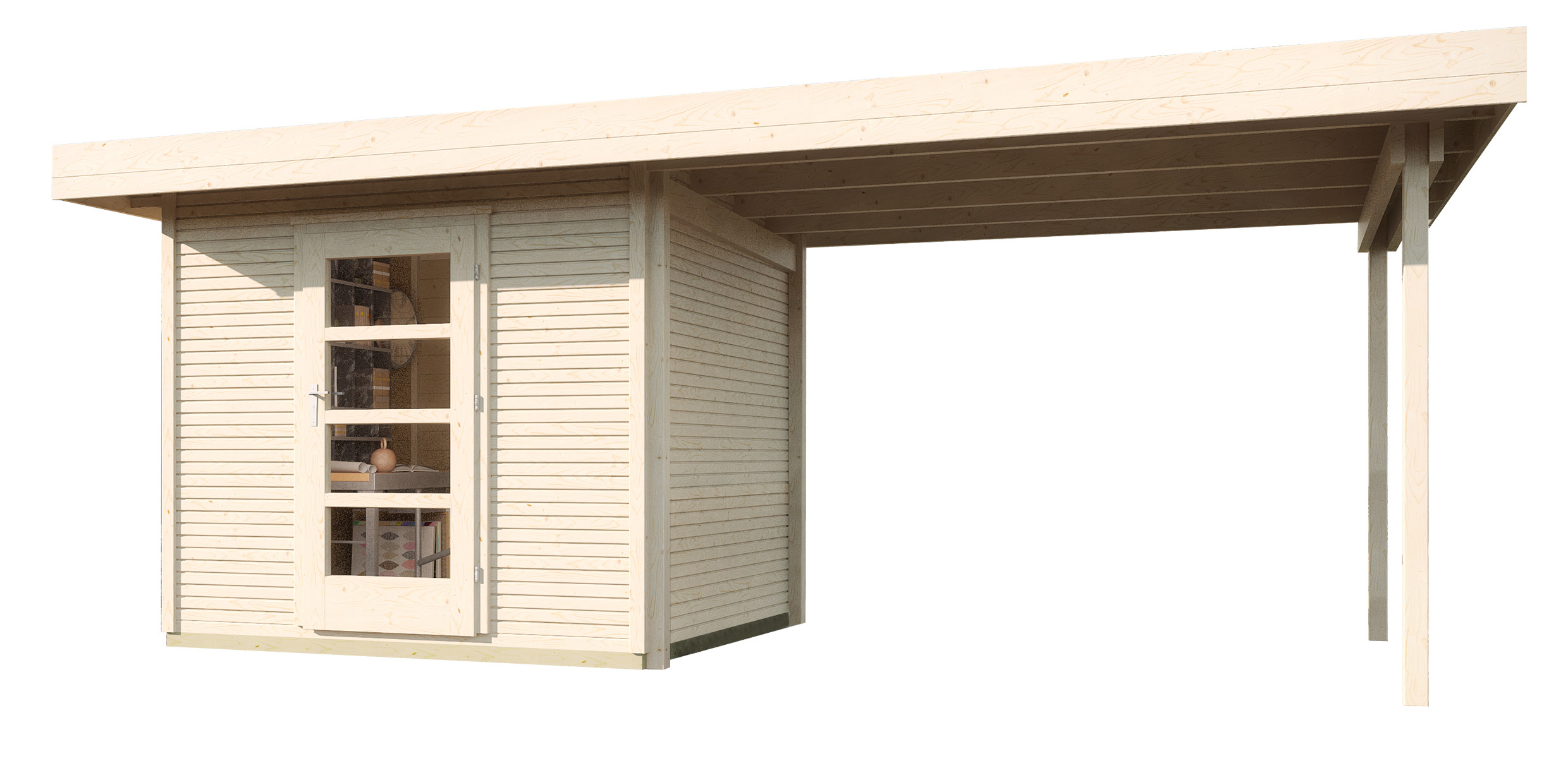 Weka Gartenhaus Designhaus WekaLine 172 B Mit Anbau (295 Cm) Online ...