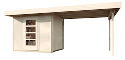 Weka Gartenhaus Designhaus wekaLine 172 B mit Anbau (295 cm)