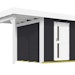 Weka Gartenhaus Designhaus 172 A mit Design-Einzeltüre und Anbau (147 cm)Bild