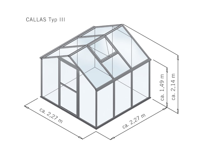 KGT Gewächshaus Callas Typ III