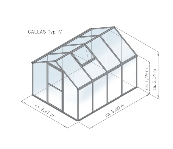 KGT Gewächshaus Callas Typ IV