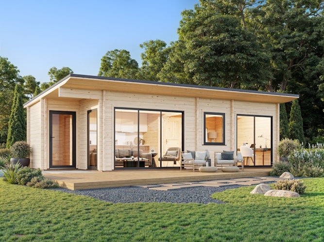 Palmako Ferienhaus Cecilia 32,0 m² Slide Plus - 70 mm