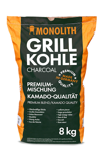 Monolith Holzkohle Premium-Mischung aus deutschen Harthölzern 8 kg