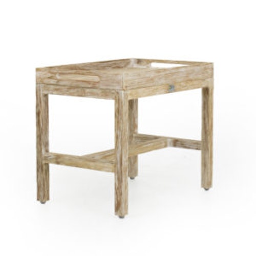 Apple Bee Beistelltisch OLIVE, Teak White Wash Bild