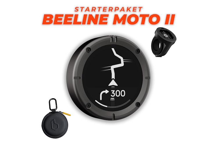 BEELINE Navigationsgerät Moto II Starterpaket