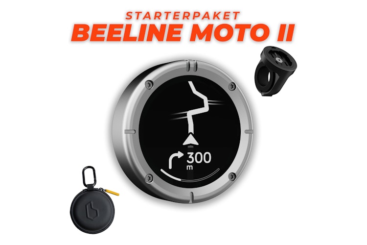 BEELINE Navigationsgerät Moto II Starterpaket