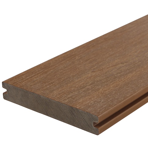 Fiberdeck Premium WPC-Terrassendiele Teak massiv 23 x 138 mm Bild