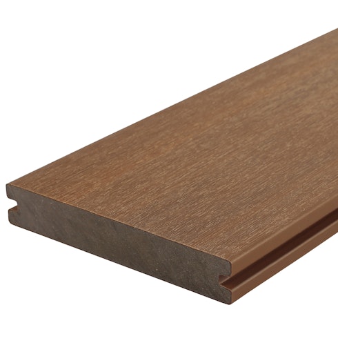 Fiberdeck Premium WPC-Terrassendiele Teak massiv 23 x 138 mm Bild