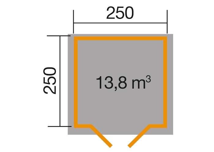 Weka Gartenhaus 209 - 28 mm Bild
