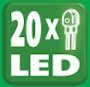 Inklusive 20 LEDs