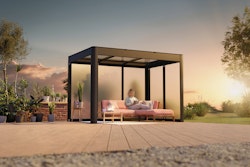 SunElements Terrassenüberdachung SunCover Deluxe Wände ESG 5mm satiniert Dach 6mm Acrylglas