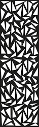 GroJa Designeinsatz Triangle XL Aluminium Anthrazit 1800 x 600 mm inkl. Befestigungsmaterial