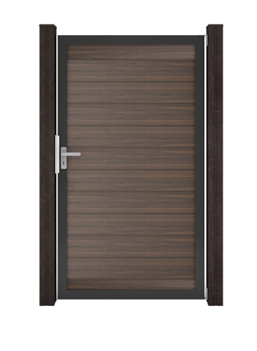 GroJa Solid Steckzaun Universal Einzeltor mit Anthrazitrahmen