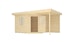 Weka Designhaus 213 A+ inkl. 150 cm Anbau und extra hoher Tür - 28 mmBild