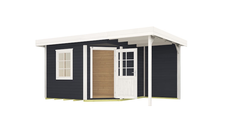 Weka Designhaus 213 A 28 mm inkl. 150 cm Anbau