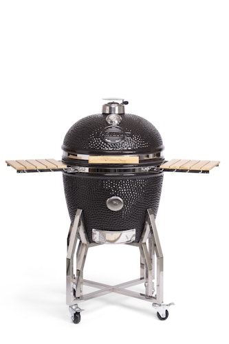 Yakiniku Kamado Keramikgrill XLARGE Set inkl. Gestell + Rollen + Seitentische