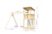 Akubi Kinderspielturm Anna mit Pultdach inkl. DoppelschaukelBild