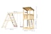 Akubi Kinderspielturm Anna mit Pultdach inkl. Doppelschaukel und KlettergerüstBild