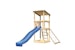 Akubi Kinderspielturm Anna mit Pultdach inkl. Wellenrutsche und NetzrampeBild