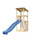 Akubi Kinderspielturm Anna mit Pultdach inkl. Wellenrutsche und Kletterwand inkl. gratis Akubi Farbystem & KuscheltierBild