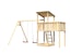 Akubi Kinderspielturm Anna mit Pultdach inkl. Doppelschaukel und AnbauplattformBild