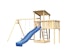 Akubi Kinderspielturm Anna mit Pultdach inkl. Wellenrutsche, Doppelschaukel und AnbauplattformBild