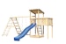 Akubi Kinderspielturm Anna mit Pultdach inkl. Wellenrutsche, Anbauplattform, Doppelschaukel und KlettergerüstBild