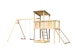 Akubi Kinderspielturm Anna mit Pultdach inkl. Doppelschaukel, Anbauplattform und NetzrampeBild