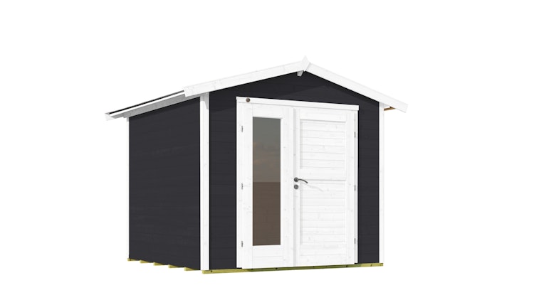 Weka Gartenhaus 224 A inkl. moderner Design-Doppeltür - 21 mm
