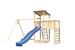 Akubi Kinderspielturm Anna mit Pultdach inkl. Doppelschaukel, Anbauplattform, Wellenrutsche und KletterwandBild