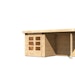 Karibu Woodfeeling Gartenhaus Kandern 1/2/3 mit 235 cm Schleppdach + Rückwand inkl. gratis Innenraum-Pflegebox im Wert von 99€Bild
