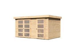 Karibu Woodfeeling Gartenhaus Mühlentrup 2 Zweiraumhaus - 19 mm inkl. gratis Innenraum-Pflegebox im Wert von 99€