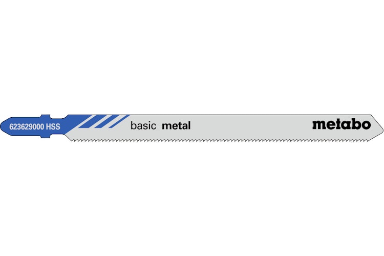 Metabo 5 Stichsägeblätter "basic metal" 106/ 1,2 mmHSS