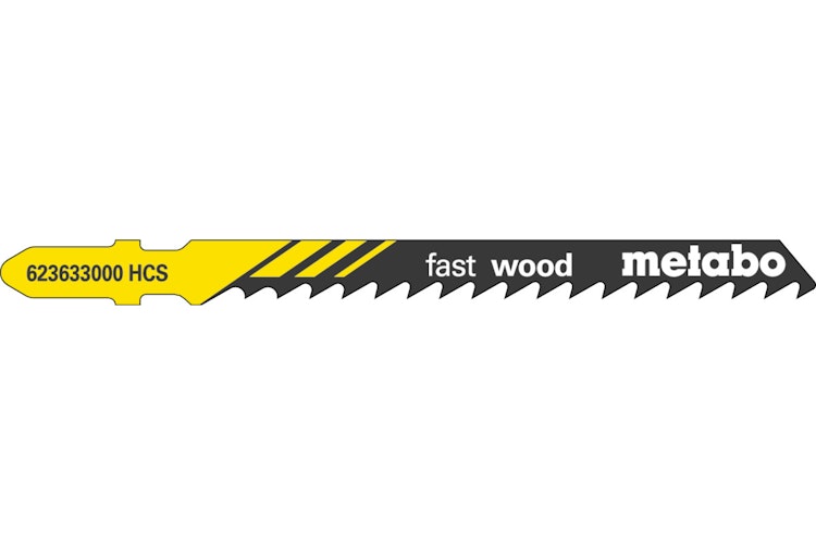 Metabo 25 Stichsägeblätter "fast wood" 74/ 4,0 mmHCSType 23633