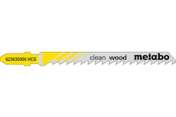 Metabo 5 Stichsägeblätter "clean wood" 74/ 4,0 mm HCS