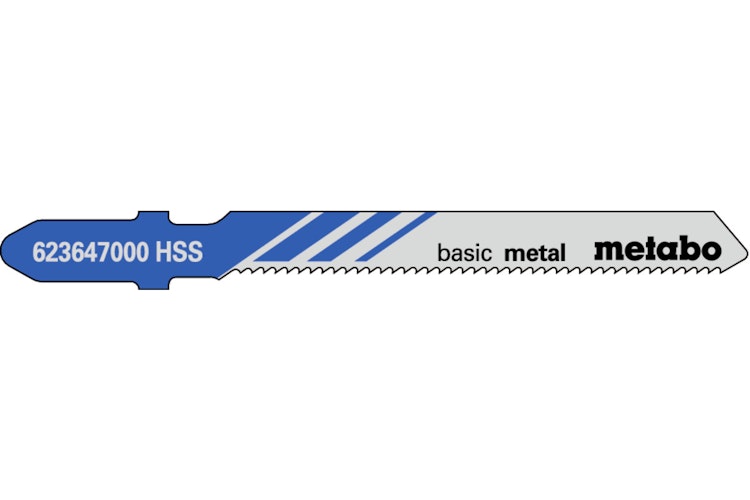 Metabo 5 Stichsägeblätter "basic metal" 51/ 1,2 mmHSS