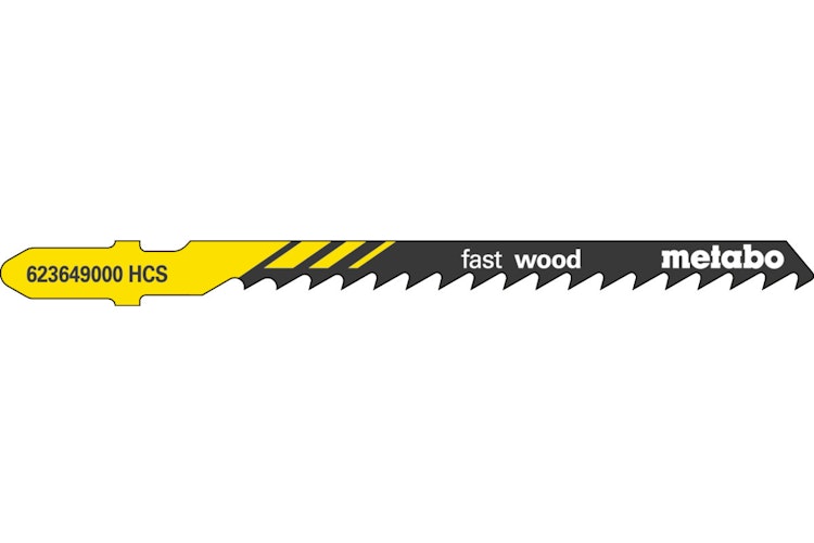 Metabo 5 Stichsägeblätter "fast wood" 74/ 4,0 mmHCS