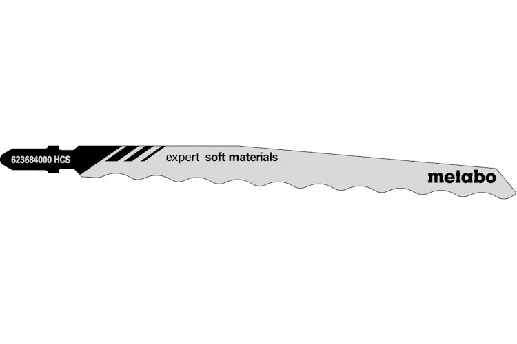 Metabo 3 Stichsägeblätter "expert soft materials" 126 mmHCS