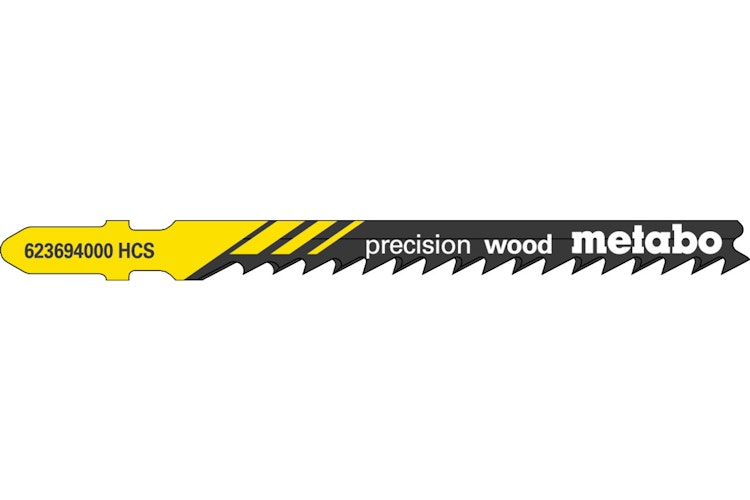 Metabo 5 Stichsägeblätter "precision wood" 74/ 4,0 mmHCS