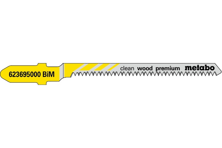 Metabo 5 Stichsägeblätter "clean wood premium" 57/ 1,4 mmBiM